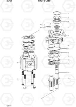 4010 MAIN PUMP SL763(-#0500), Hyundai