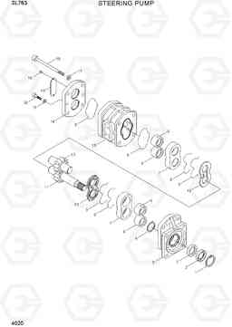 4020 STEERING PUMP SL763(-#0500), Hyundai