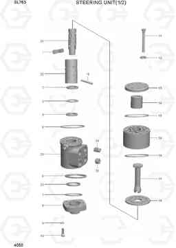 4050 STEERING UNIT (1/2) SL763(-#0500), Hyundai