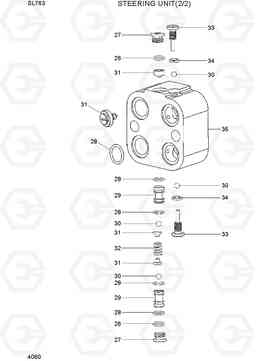 4060 STEERING UNIT (2/2) SL763(-#0500), Hyundai