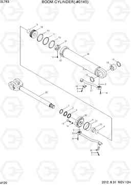 4120 BOOM CYLINDER(-#0145) SL763(-#0500), Hyundai