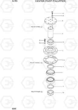 5030 CENTER PIVOT PIN(UPPER) SL763(-#0500), Hyundai