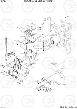 5210 LADDER & HANDRAIL(-#0171) SL763(-#0500), Hyundai