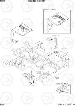 5220 ENGINE COVER 1 SL763(-#0500), Hyundai