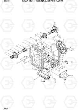 6120 GEARBOX HOUSING & UPPER PARTS SL763(-#0500), Hyundai