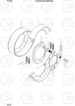 6210 PARKING BRAKE SL763(-#0500), Hyundai