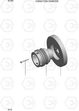 9110 VIBRATION DAMPER SL763(-#0500), Hyundai