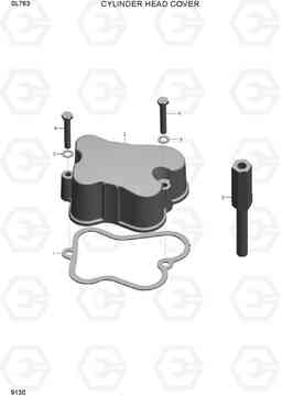 9130 CYLINDER HEAD COVER SL763(-#0500), Hyundai