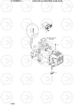 1075 AIRCON & HEATER CAB SUB SL763(#0501-), Hyundai