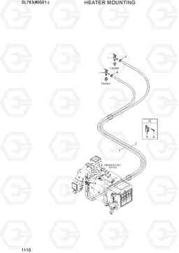 1110 HEATER MOUNTING SL763(#0501-), Hyundai