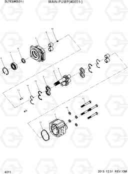 4011 MAIN PUMP(#0651-) SL763(#0501-), Hyundai