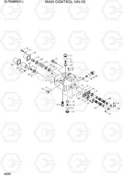 4030 MAIN CONTROL VALVE SL763(#0501-), Hyundai