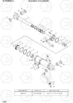 4130 BUCKET CYLINDER SL763(#0501-), Hyundai