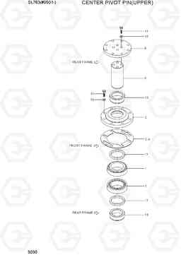 5030 CENTER PIVOT PIN(UPPER) SL763(#0501-), Hyundai