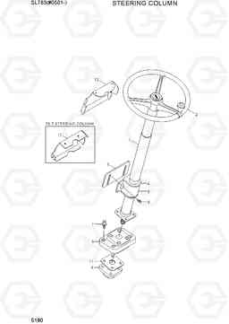 5180 STEERING COLUMN SL763(#0501-), Hyundai