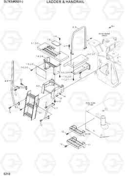 5210 LADDER & HANDRAIL SL763(#0501-), Hyundai