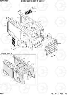 5230 ENGINE COVER 2(-#0680) SL763(#0501-), Hyundai