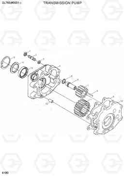 6180 TRANSMISSION PUMP SL763(#0501-), Hyundai