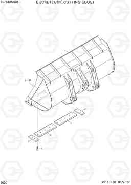 7050 BUCKET(3.3M3, CUTTING EDGE) SL763(#0501-), Hyundai