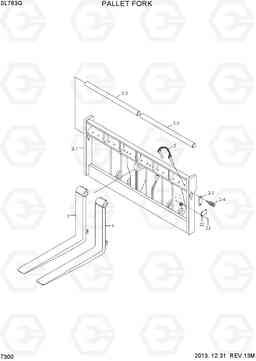 7300 PALLET FORK SL763(#0501-), Hyundai