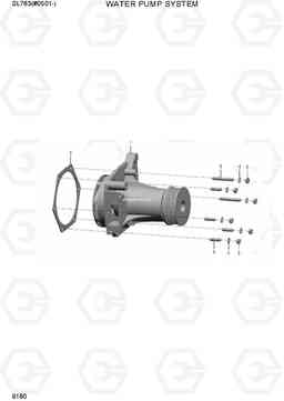 9180 WATER PUMP SYSTEM SL763(#0501-), Hyundai