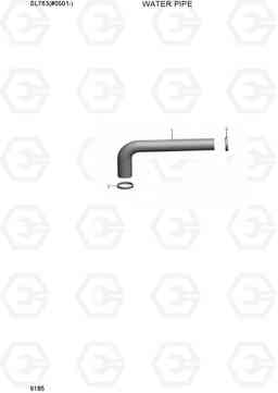 9185 WATER PIPE SL763(#0501-), Hyundai