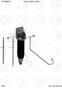 9305 FUEL PREFILTER SL763(#0501-), Hyundai