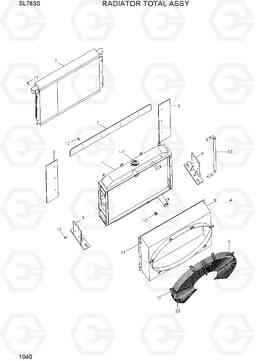 1040 RADIATOR ASSY SL763S, Hyundai