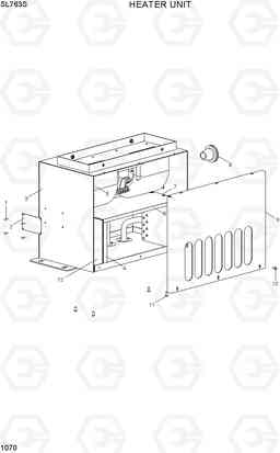 1070 HEATER UNIT SL763S, Hyundai