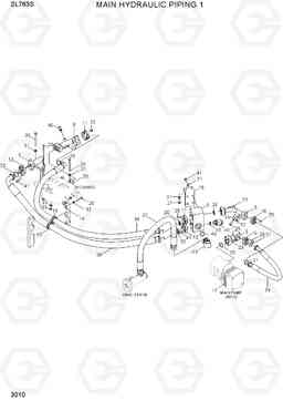3010 MAIN HYDRAULIC PIPING 1 SL763S, Hyundai