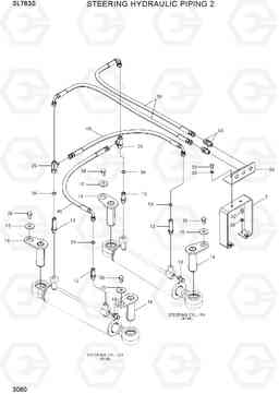 3060 STEERING HYDRAULIC PIPING 2 SL763S, Hyundai