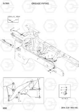 3090 GREASE PIPING SL763S, Hyundai