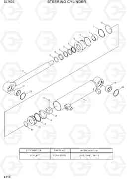 4110 STEERING CYLINDER SL763S, Hyundai