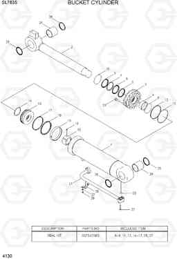 4130 BUCKET CYLINDER SL763S, Hyundai