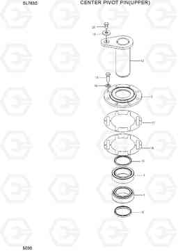 5030 CENTER PIVOT PIN(UPPER) SL763S, Hyundai