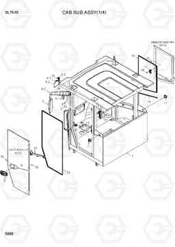 5080 CAB SUB ASSY(1/4) SL763S, Hyundai