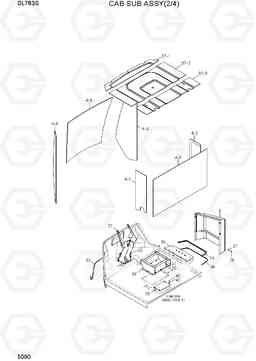 5090 CAB SUB ASSY(2/4) SL763S, Hyundai