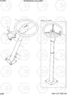 5180 STEERING COLUMN SL763S, Hyundai
