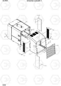 5220 ENGINE COVER 1 SL763S, Hyundai