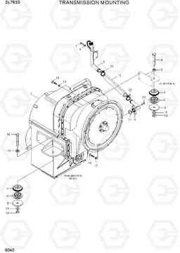 6040 TRANSMISSION MOUNTING SL763S, Hyundai