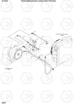 6050 TRANSMISSION COOLING PIPING SL763S, Hyundai