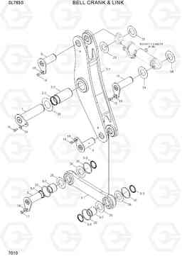 7010 BELL CRANK & LINK SL763S, Hyundai