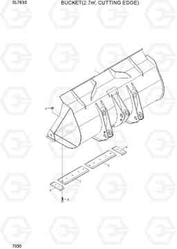 7030 BUCKET(2.7M3, CUTTING EDGE) SL763S, Hyundai