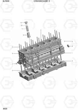 9020 CRANKCASE 2 SL763S, Hyundai