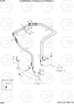 3060 STEERING HYDRAULIC PIPING 2 SL765, Hyundai