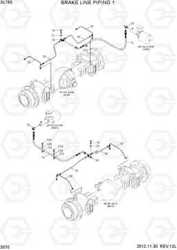 3070 BRAKE LINE PIPING 1 SL765, Hyundai