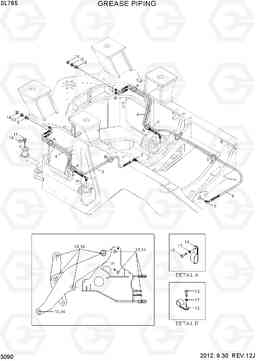 3090 GREASE PIPING SL765, Hyundai