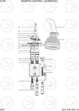 4070 REMOTE CONTROL LEVER(STD) SL765, Hyundai