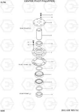 5030 CENTER PIVOT PIN(UPPER) SL765, Hyundai