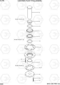 5040 CENTER PIVOT PIN(LOWER) SL765, Hyundai